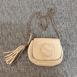 Gucci Soho Chain Crossbody Bag Leather Small